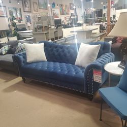 Royal Blue 1pc Sofa Only