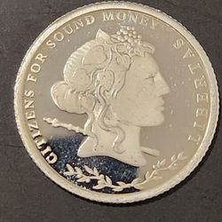 1/5 OZ PUR SILVER Citizens For Sound Money