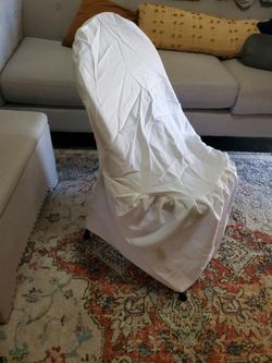 Folding chair seat covers for banquets