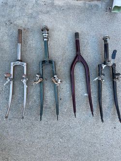 First generation early 80s rigid Japanese mountain bike forks
