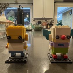 LEGO Homer Simpson & Krusty the Clown 41632 Brickheadz 100% Complete