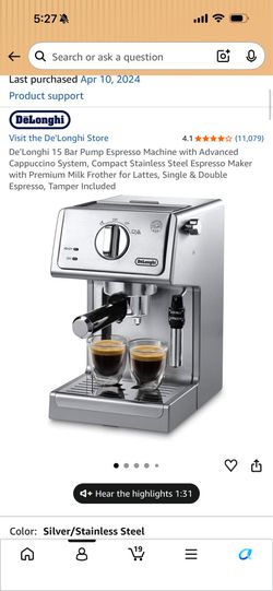 De’Longhi Espresso Machine + Baratza Grinder — Moving Sale (Bundle or Separate)