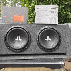 JL 10" Subwoofer JL Ported Box Amp And Wiring Kit