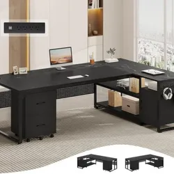 L Shaped Executive Desk, Reversible Computer Desk