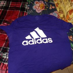 Purple Adidas T Shirt 