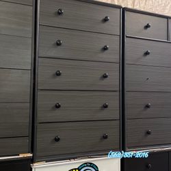 Grey 2 Knob Jumbo Gris Cajonera Comoda Nueva Bonita 