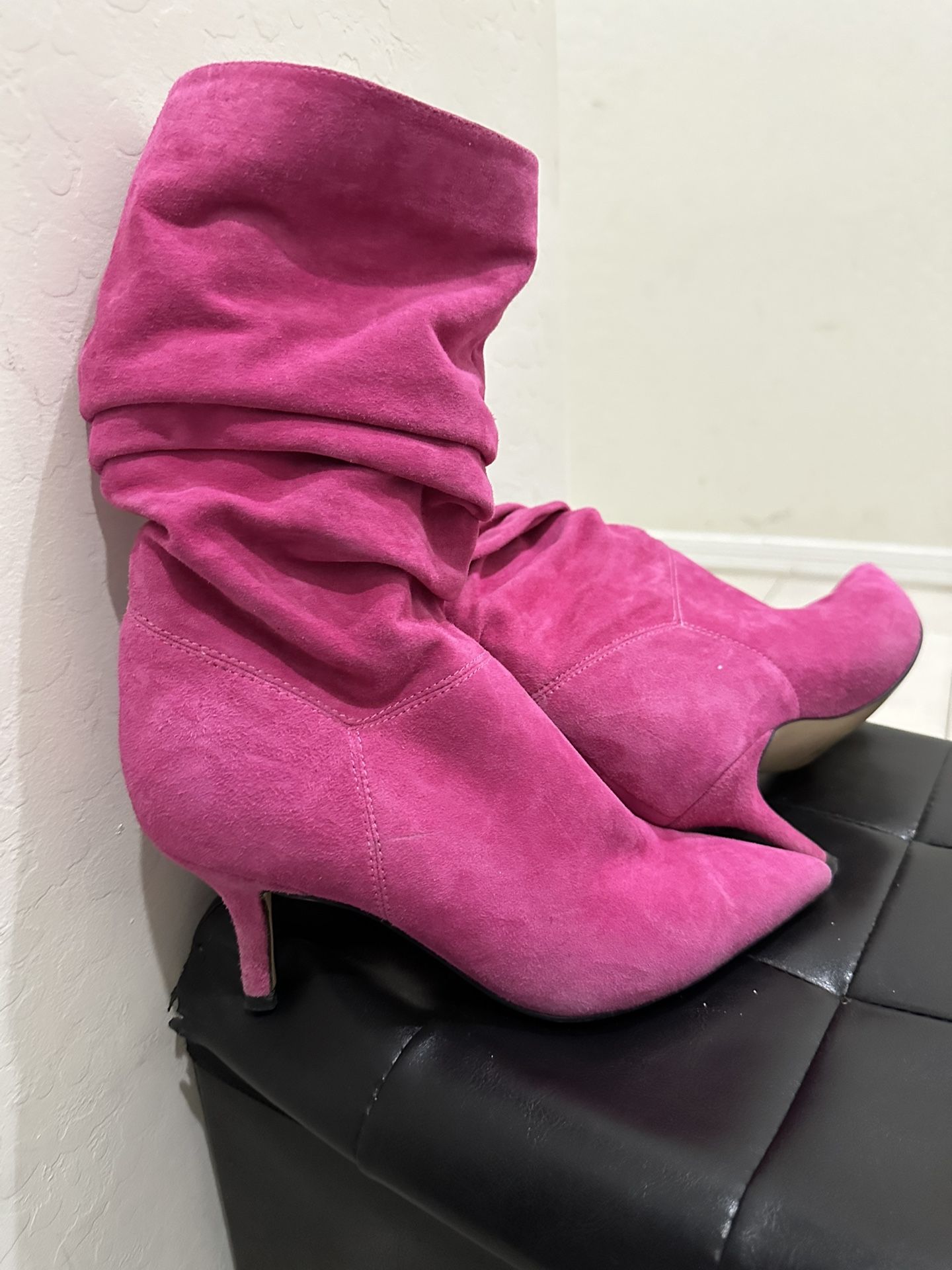 Nine West Pink Boots- Size 6.5