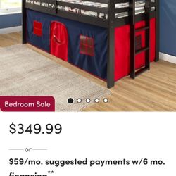 Kids Bed With Loft 