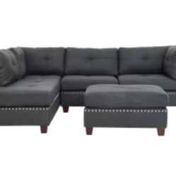 Sectional With Ottoman Set 