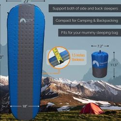 New - Adult Camping Outdoor Sleeping Bag With Travel Storage Bag