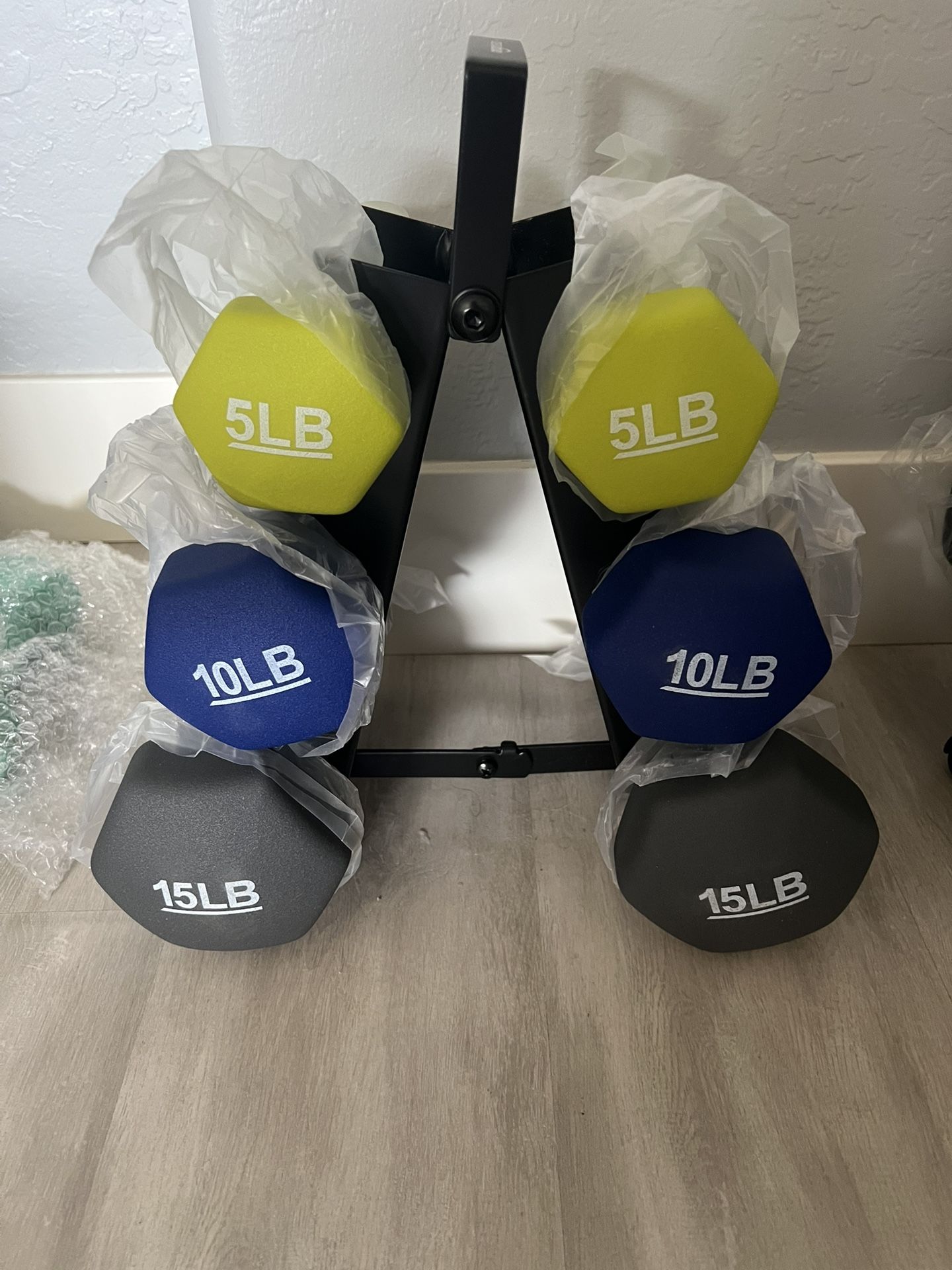 Dumbbell Weight Set With Rack