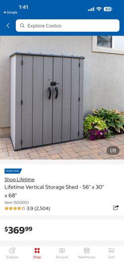 Lifetime Vertical Storage Shed 56" x 30" x 68"