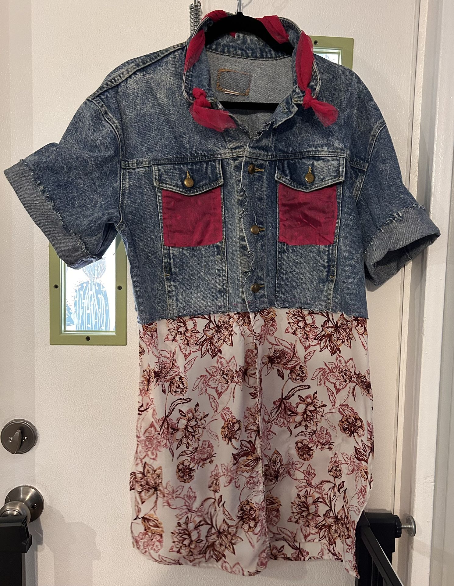 Upcycled Ladies Denim Jacket