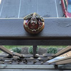 JAY STRONGWATER RETIRED FROG ON ROUND MINI TRINKET BOX SWAROVSKI 