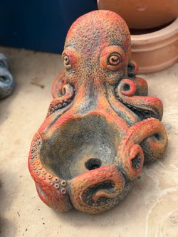 Concrete Octopus Planter