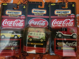 MATCHBOX COLLECTIBLES Lot of 3 COCA-COLA VEHICLES NEW IN BOX 1:64 Cars