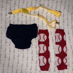 First Birthday Cake Smash Outfit - Baseball Theme