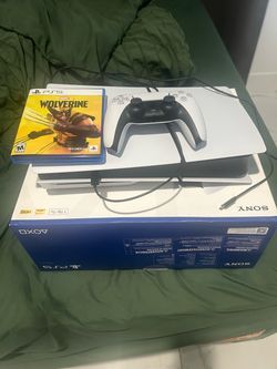 Sony PS5 Slim Console with Controller and Game