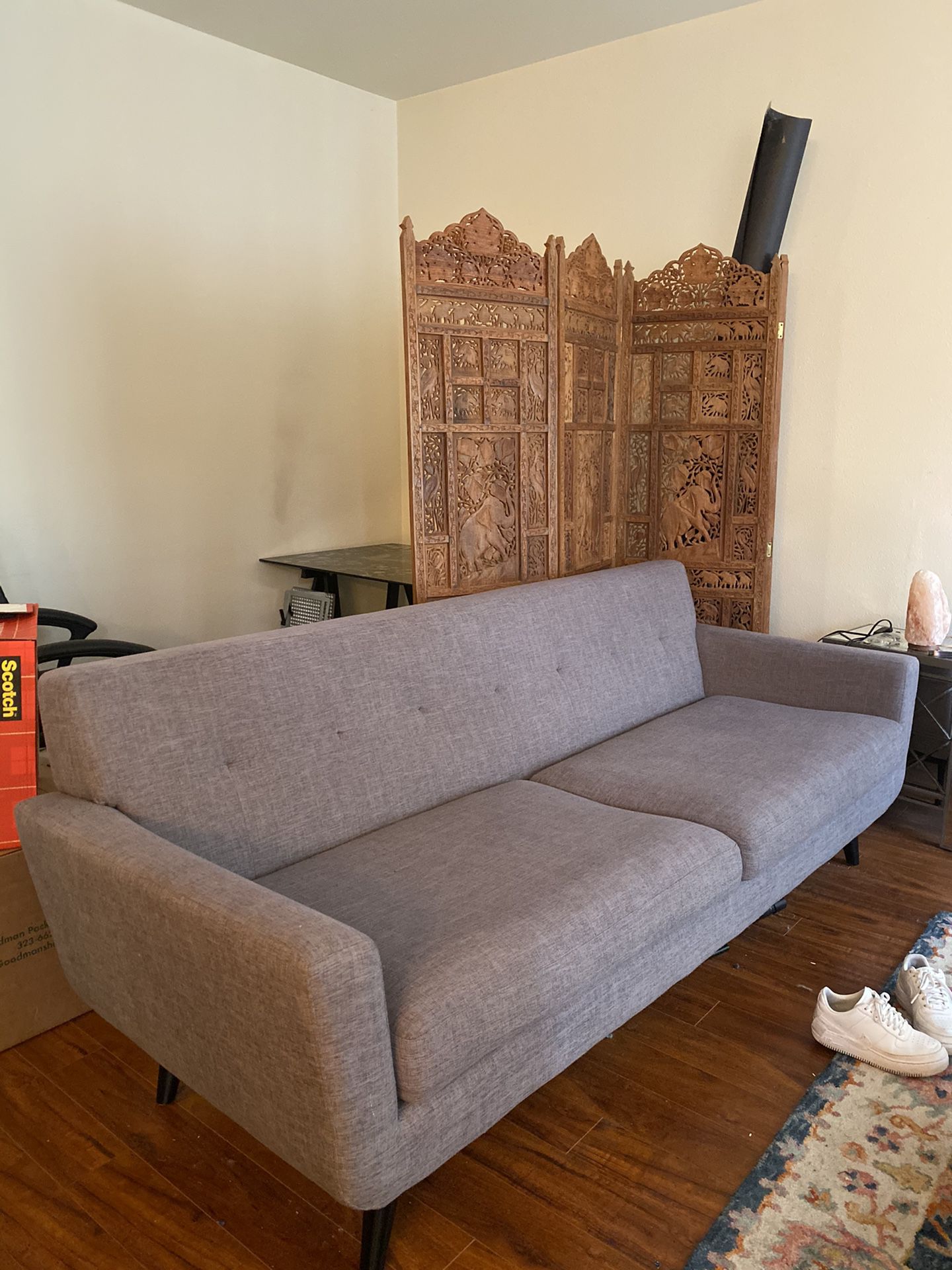 Grey modern couch