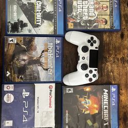 ps4 games and controller