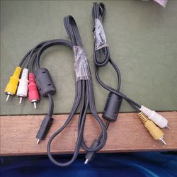 Digital camera audio/video cords