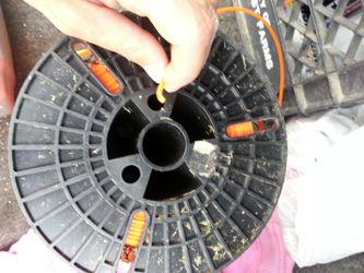 Industrial size roll of weedeater string