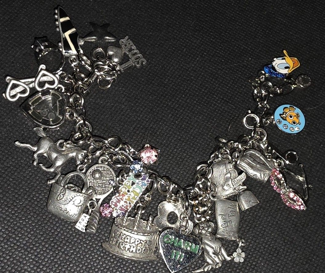 Charm Bracelet With 24 Charms