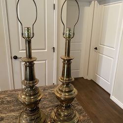 Brass Stiffel Lamps, Set of 2