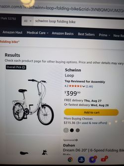 Shwinn loop folding bike