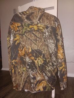 Mossy Oak Camo Long Sleeve Shirt Large Men's