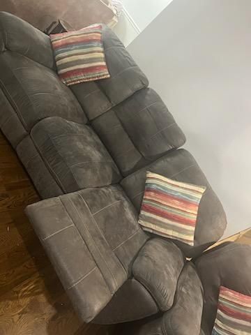 3 Pcs Living Room Set, Sofa, Loveseat, Chair Recliners
