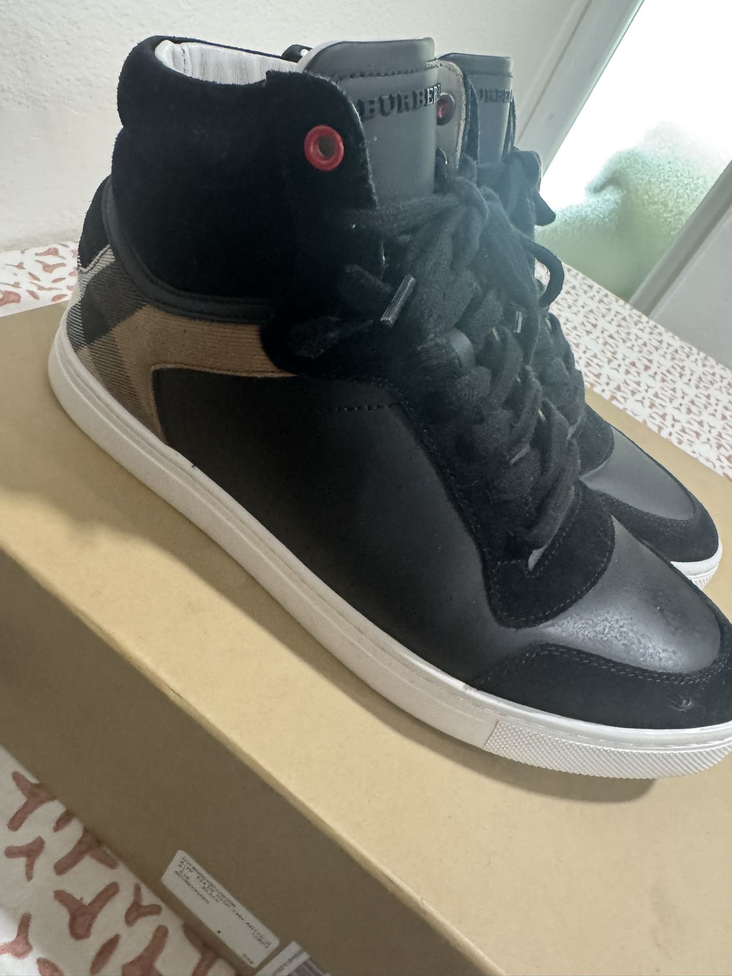 Burberry Black High-Top Sneakers