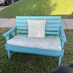 Turquoise Bench
