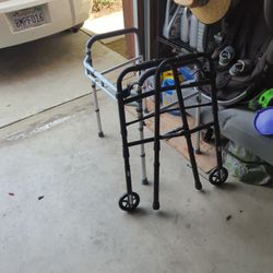 Walker, toilet seat assist, bed frame assist rails.  Bath seat. 