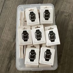  Apple Watch Case 40mm Glass+cover Apple Watch Series 7 6 SE 5 4 3 2Accessories Black 