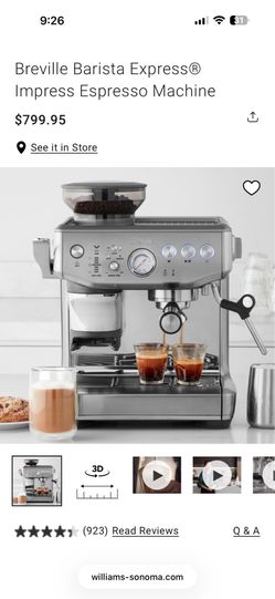 Breville Barista Coffee Machine