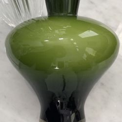 Antique glass vase