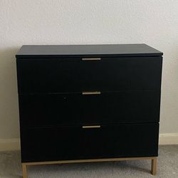 Gold & Black Dresser 