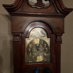 Vintage Charles R Sligh Grandfather Clock