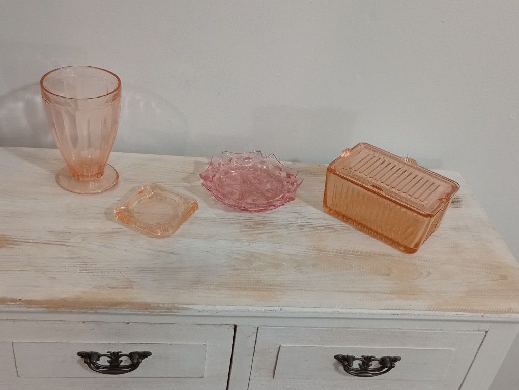 Pink Depression Glass