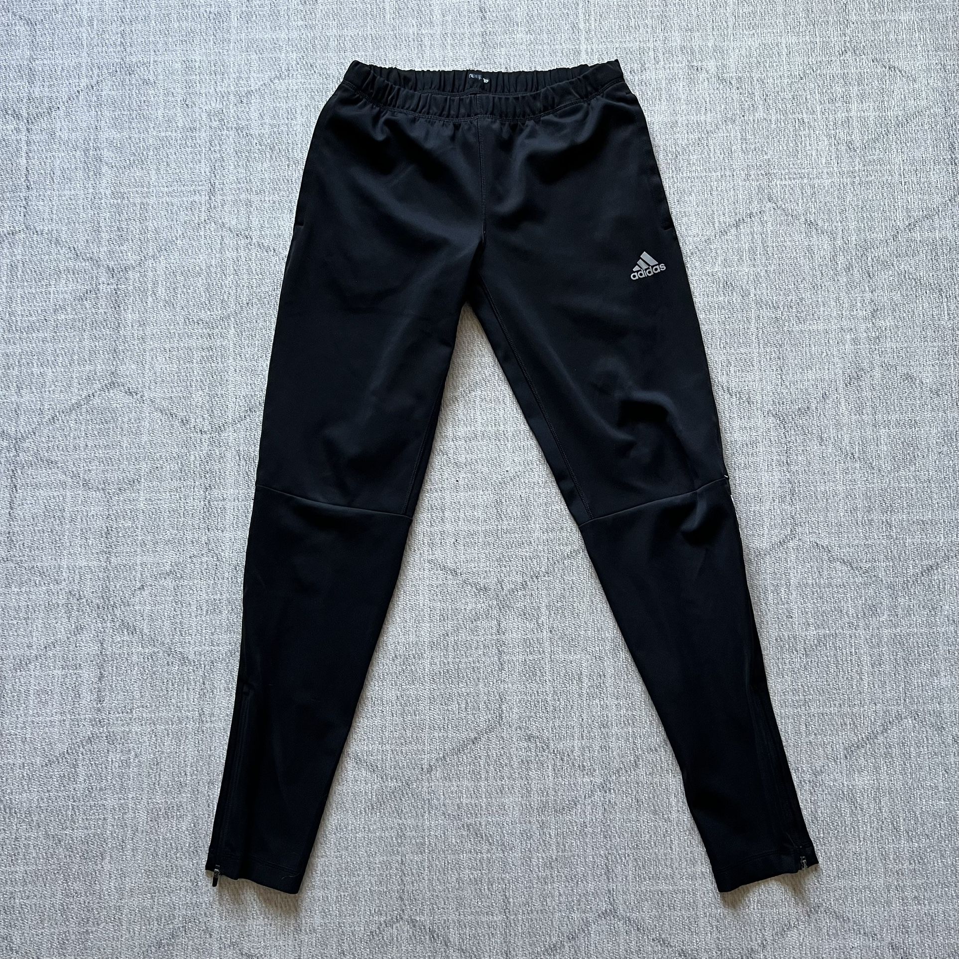 Adidas Climalite Men’s Black Athletic Workout Track Jogger Sweats Pants SMALL