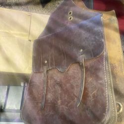 Leather Saddle Bag for horses or motorcycle. 