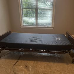 Fully Electric Hospital Bed With Full Rails