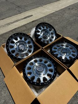 FINANCING AVAILABLE Method MR315 8x170 and 8x180 18” Wheels Machined with Gloss Black Rings
