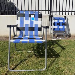 Webstrap Folding Chair Blue - Room Essentials