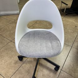 White Rolling Chair