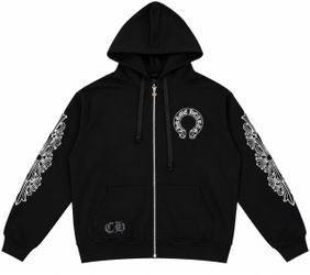 Chrome Hearts Black Zip-Up Hoodie
