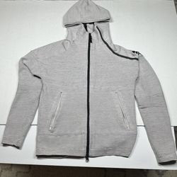 Adidas Sports Hoodie Gray With Black Accents Size Small (Clean)
