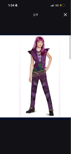 Disney Descendants 2 Girl's Licensed Deluxe Mal Costume