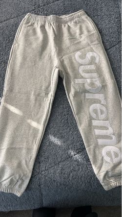 Grey Supreme Sweatpants Size S